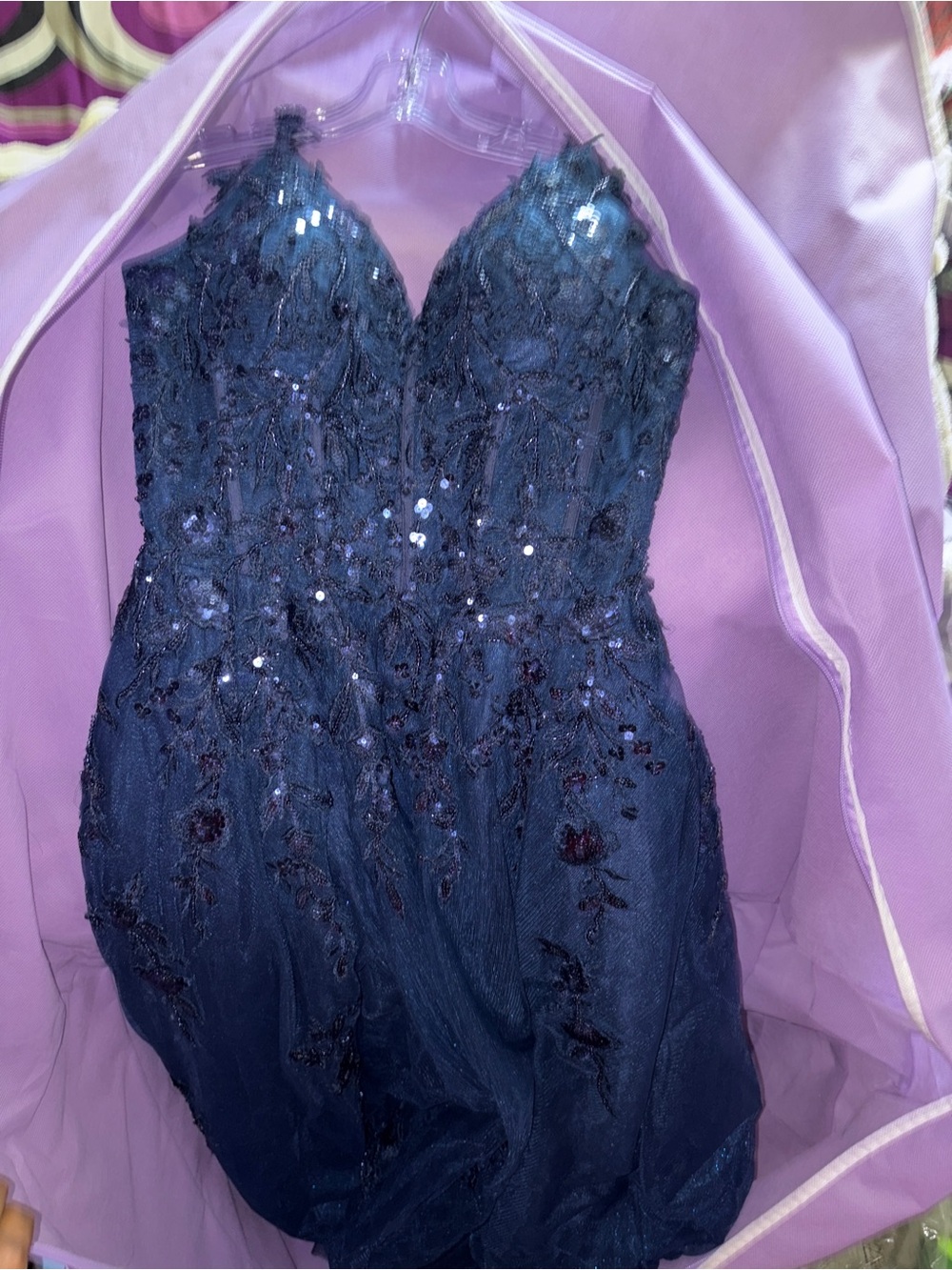 Elegant Navy Prom Dress